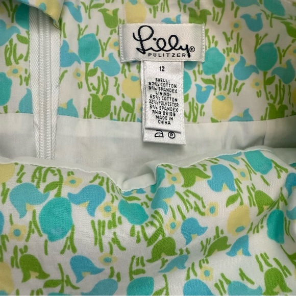 Lilly Pulitzer Floral A-line Mini Skirt with Bow - Picture 2 of 5